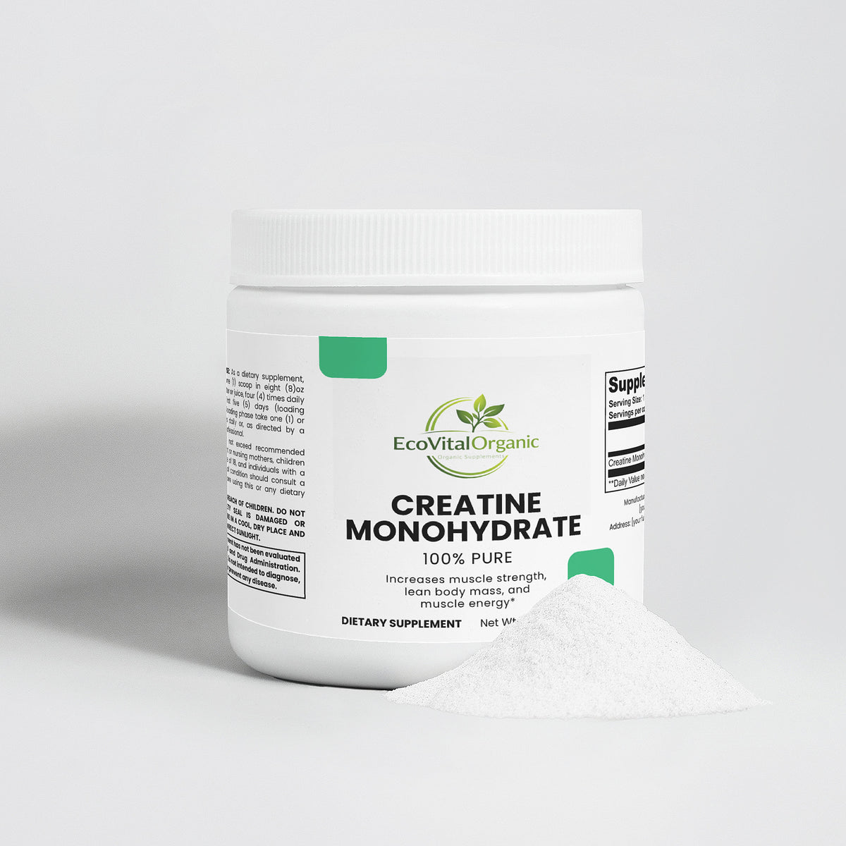 🌿EcoVitalOrganic Creatine Monohydrate
