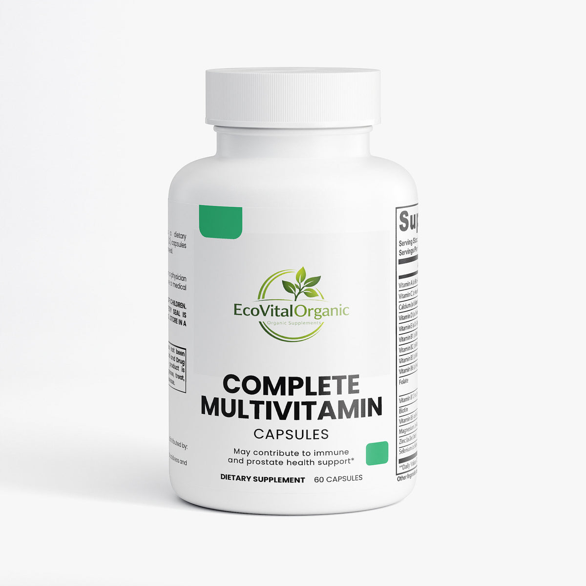 🌿EcoVitalOrganic Complete Multivitamin Capsules