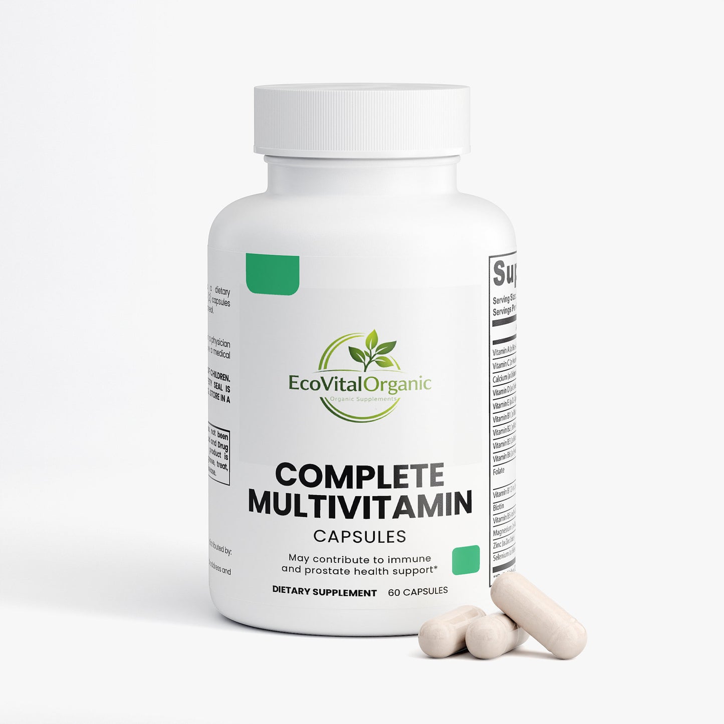 🌿EcoVitalOrganic Complete Multivitamin Capsules