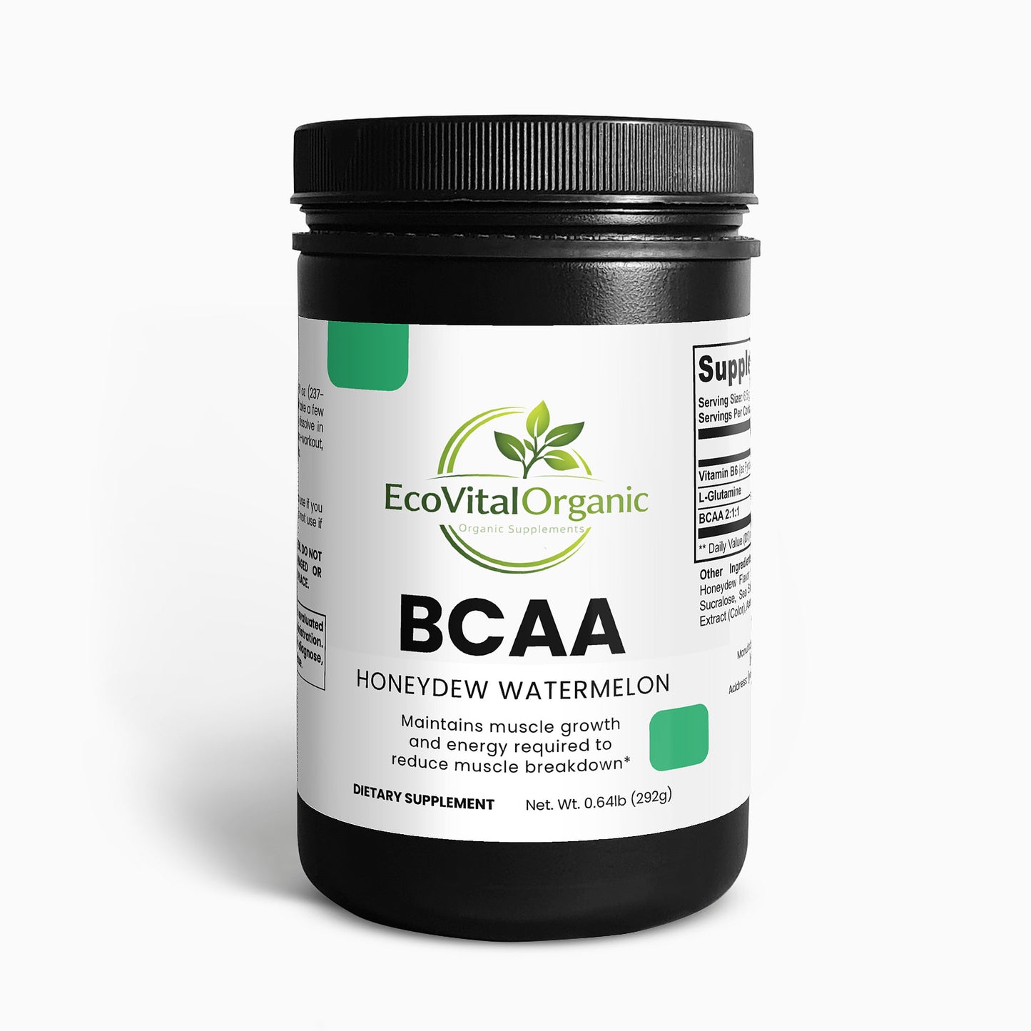 🌿EcoVitalOrganic BCAA Post Workout Powder (Honeydew/Watermelon)