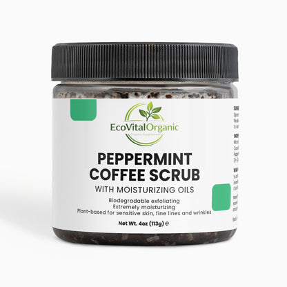 🌿EcoVitalOrganic Peppermint Coffee Scrub