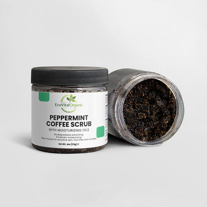🌿EcoVitalOrganic Peppermint Coffee Scrub