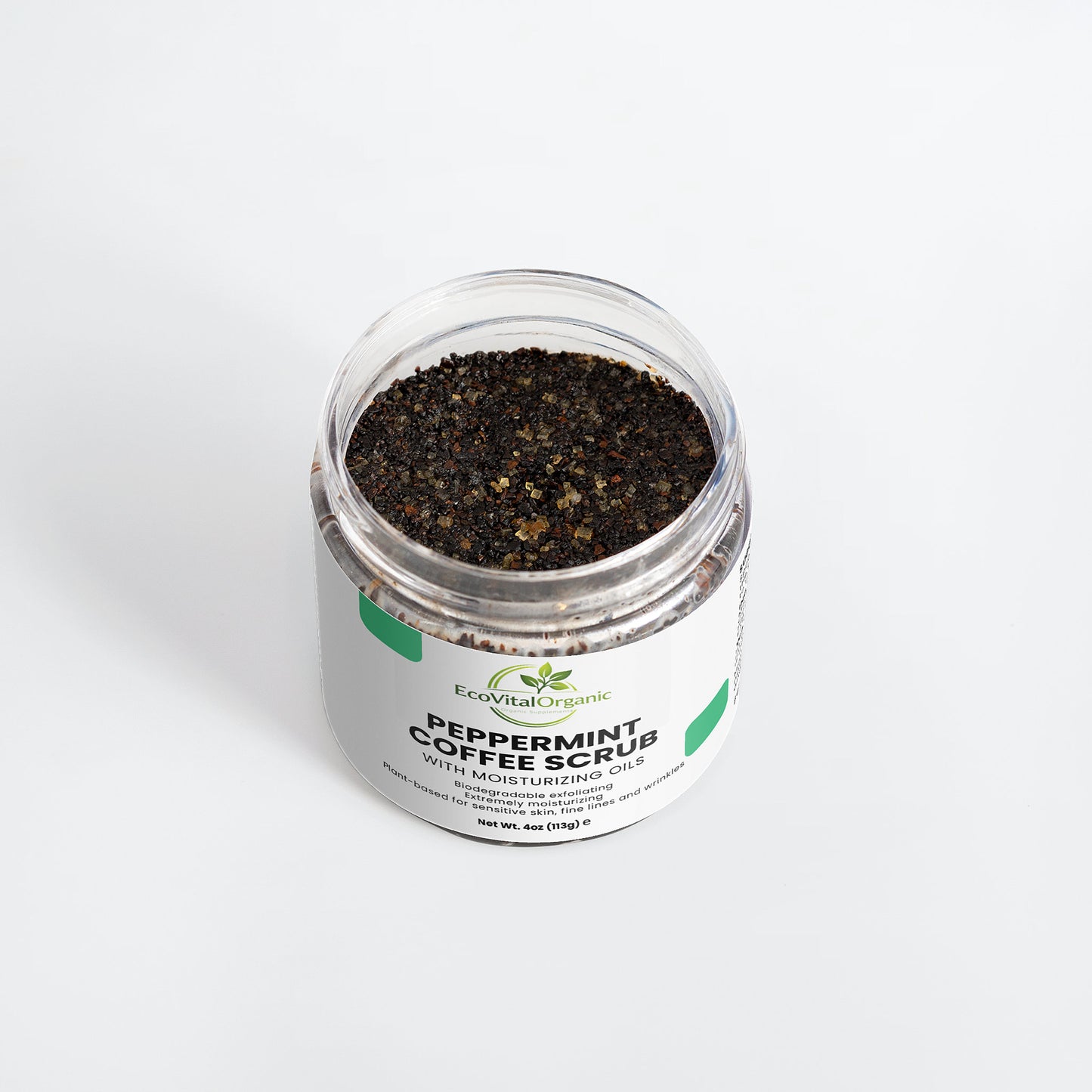 🌿EcoVitalOrganic Peppermint Coffee Scrub