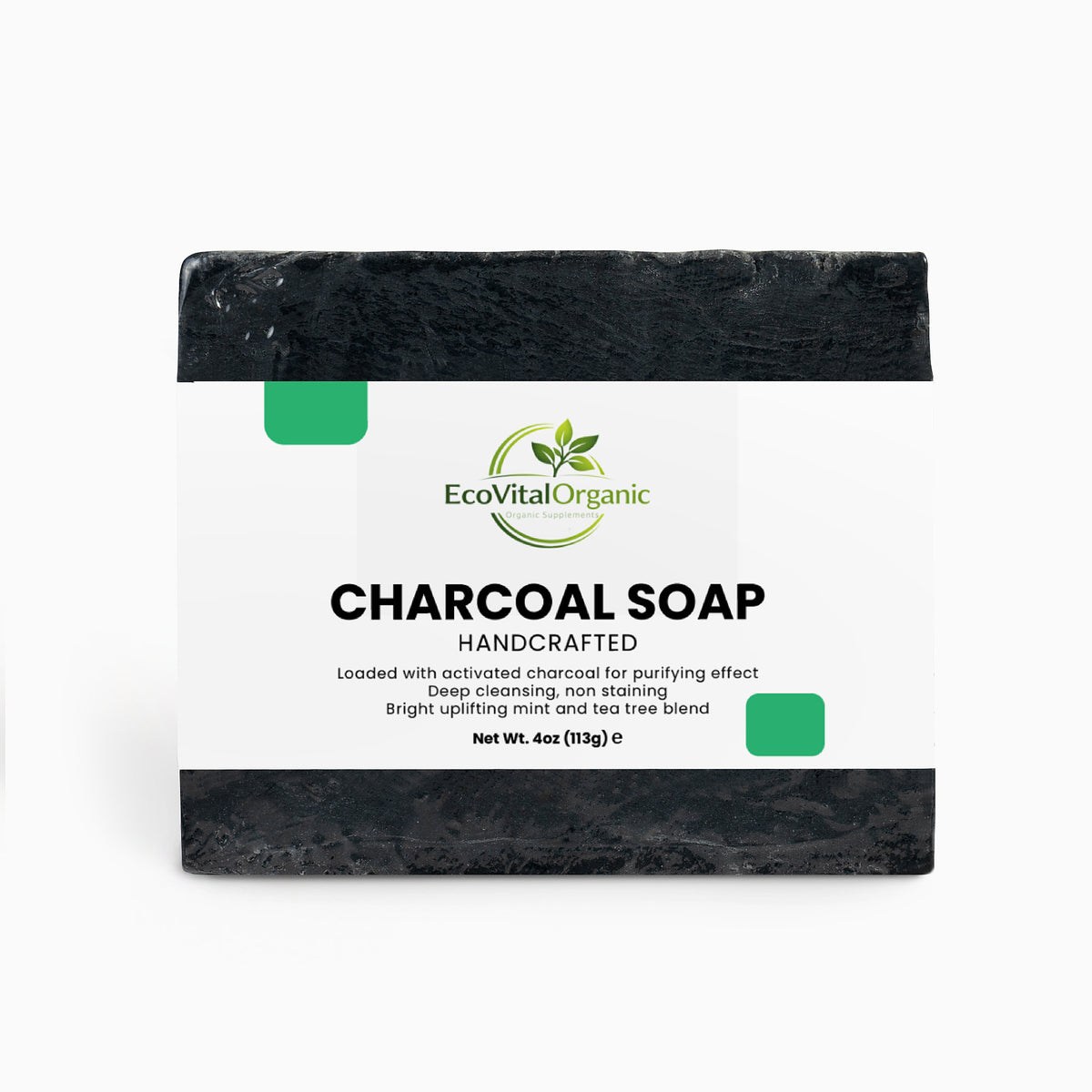 🌿EcoVitalOrganic Charcoal Soap