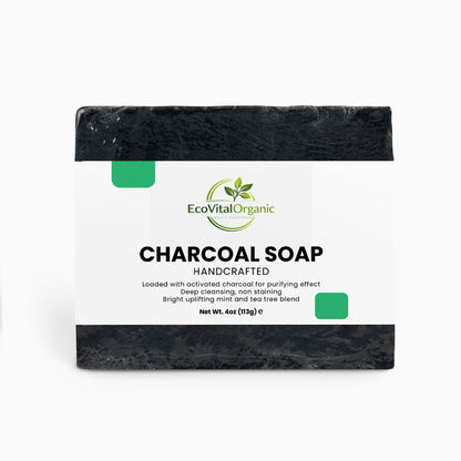 🌿EcoVitalOrganic Charcoal Soap