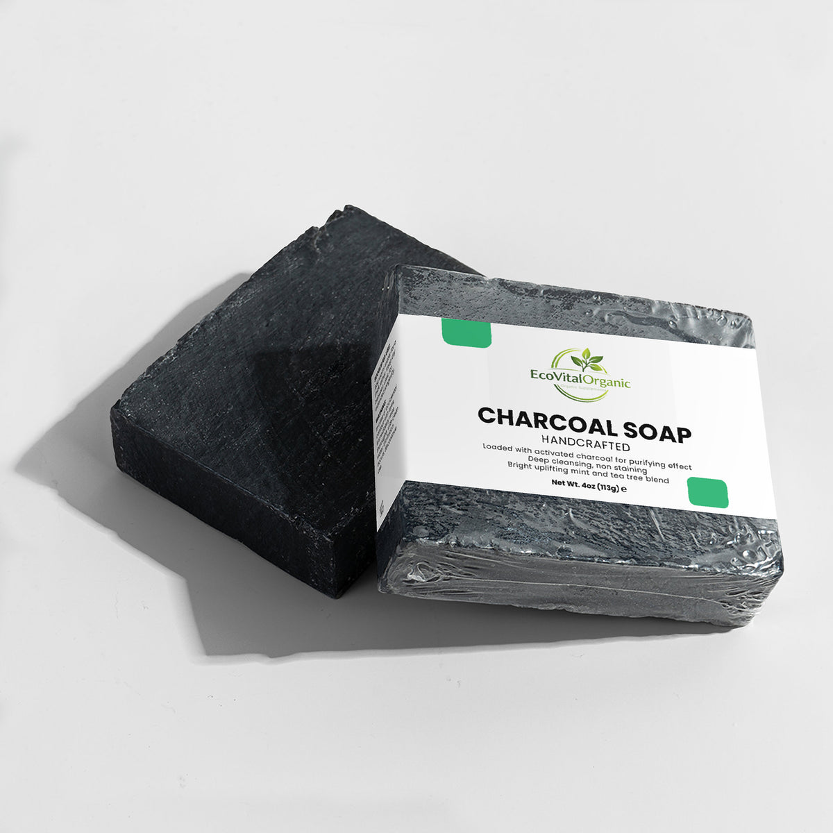 🌿EcoVitalOrganic Charcoal Soap