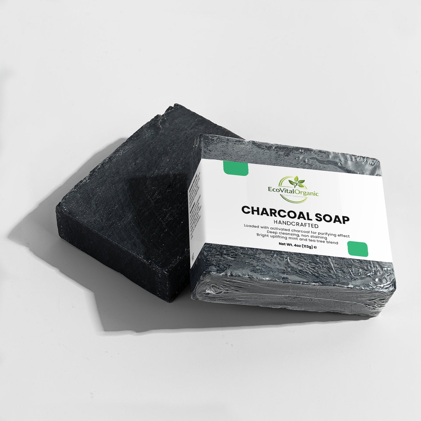 🌿EcoVitalOrganic Charcoal Soap