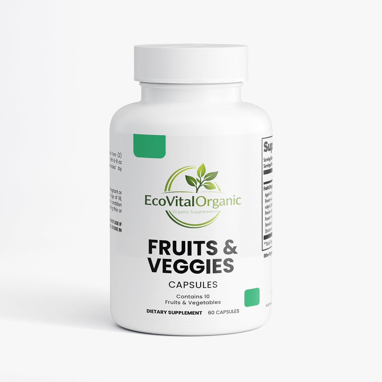 🌿EcoVitalOrganic Fruits & Veggies Capsules