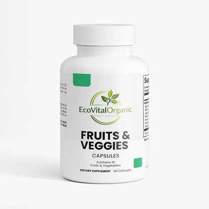 🌿EcoVitalOrganic Fruits & Veggies Capsules