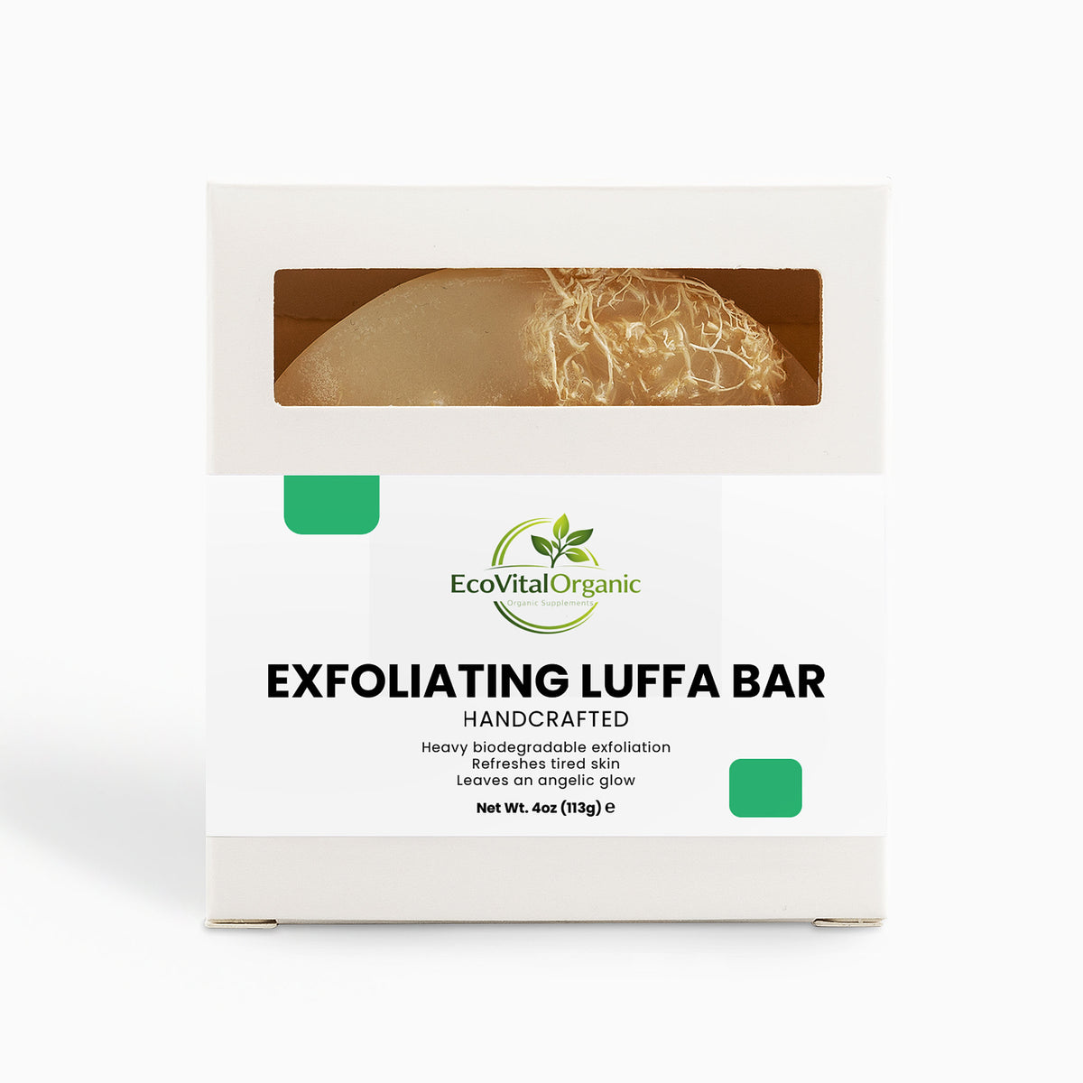 🌿EcoVitalOrganic Exfoliating Luffa Bar