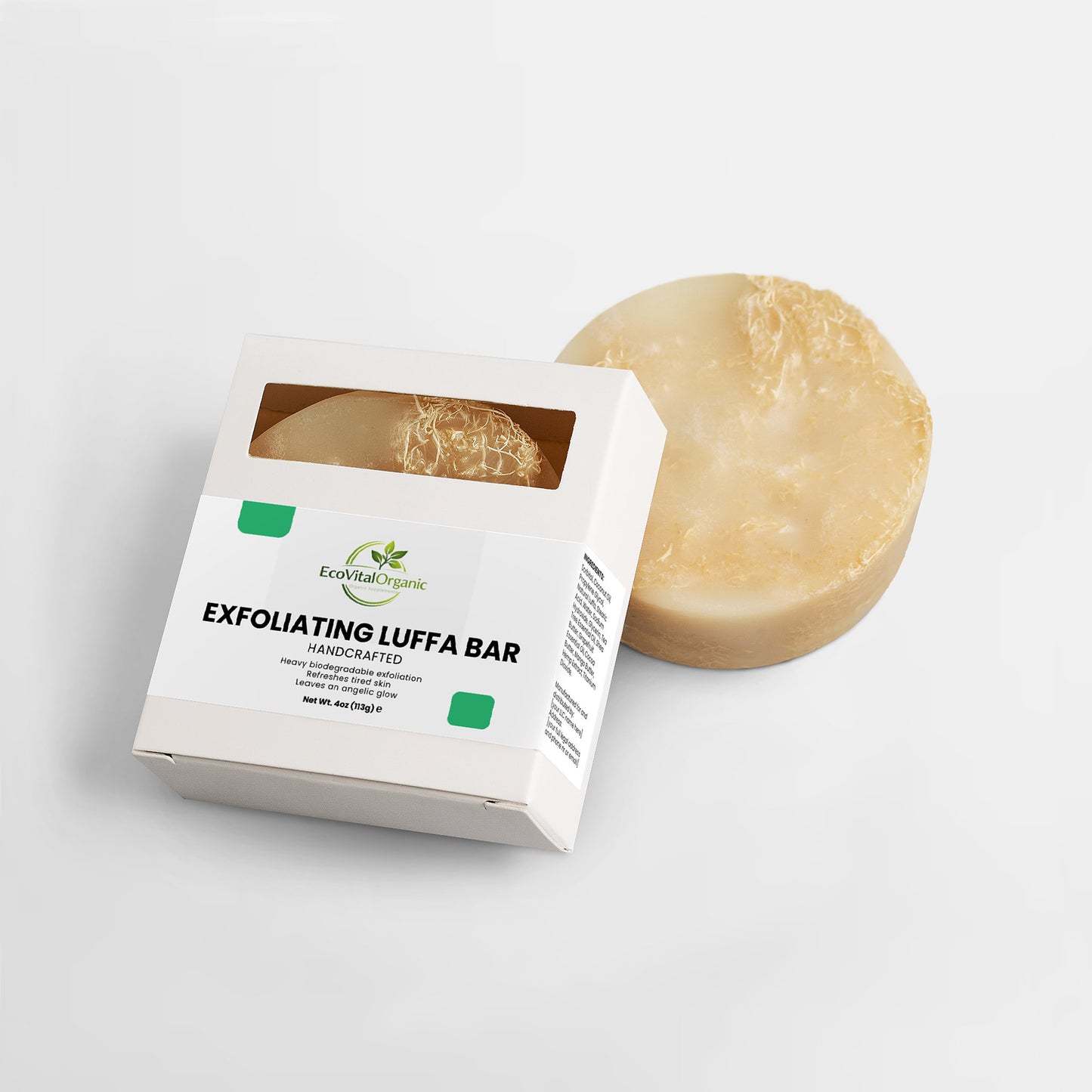 🌿EcoVitalOrganic Exfoliating Luffa Bar
