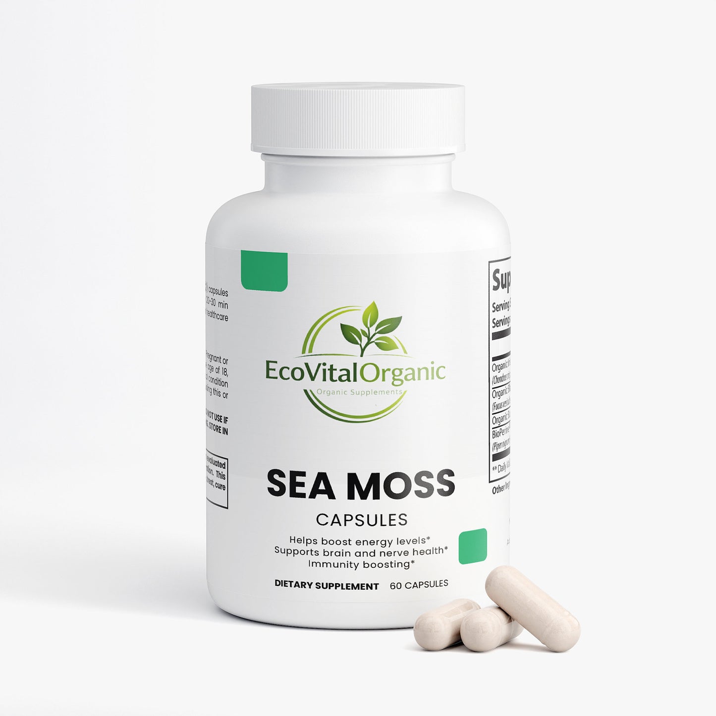 🌿EcoVitalOrganic Sea Moss Capsules