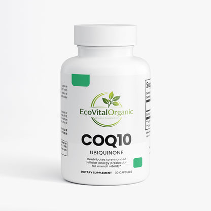 🌿EcoVitalOrganic CoQ10 Ubiquinone Capsules