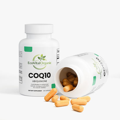 🌿EcoVitalOrganic CoQ10 Ubiquinone Capsules