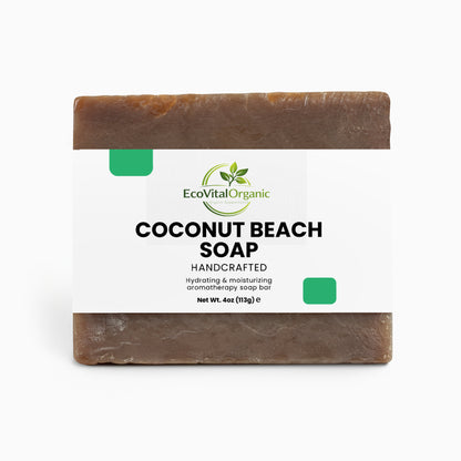 🌿EcoVitalOrganic Coconut Beach Soap