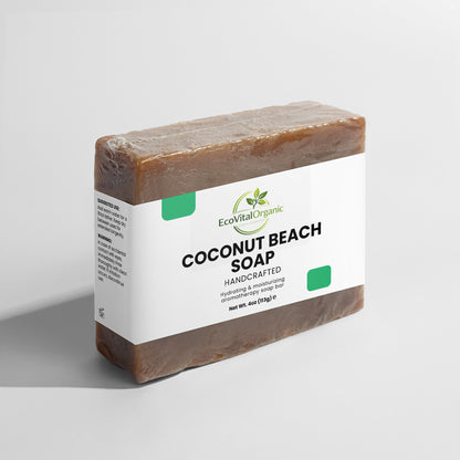 🌿EcoVitalOrganic Coconut Beach Soap