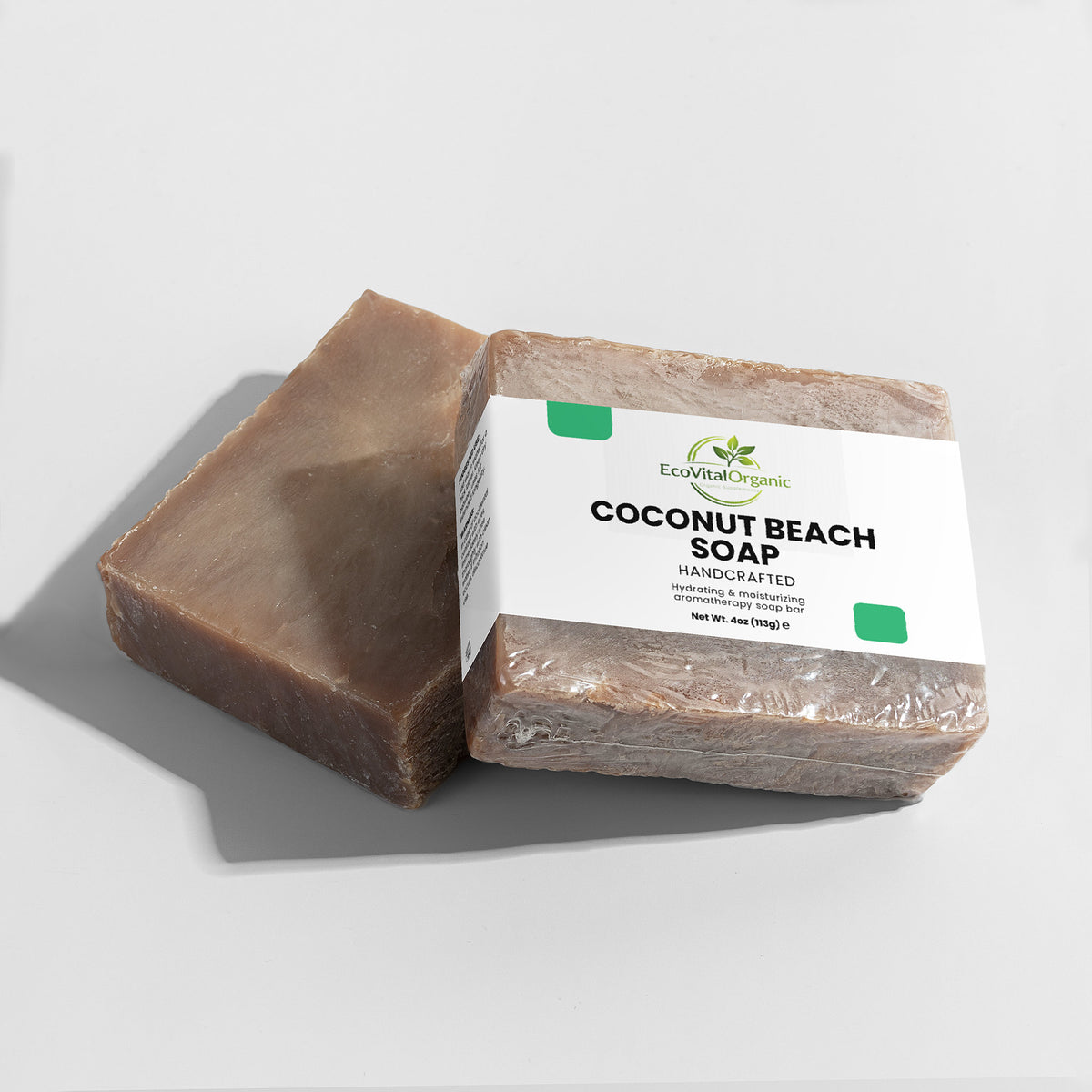 🌿EcoVitalOrganic Coconut Beach Soap