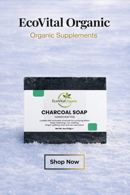 🌿EcoVitalOrganic Charcoal Soap