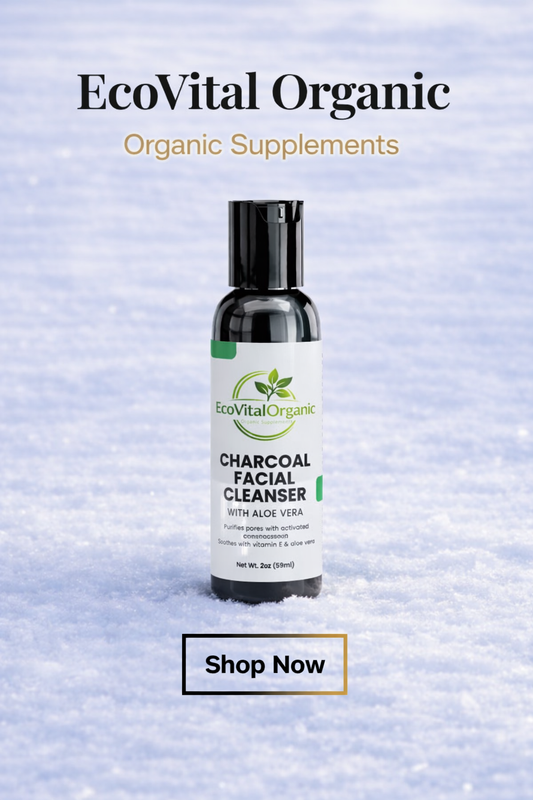 🌿EcoVitalOrganic Charcoal Facial Cleanser
