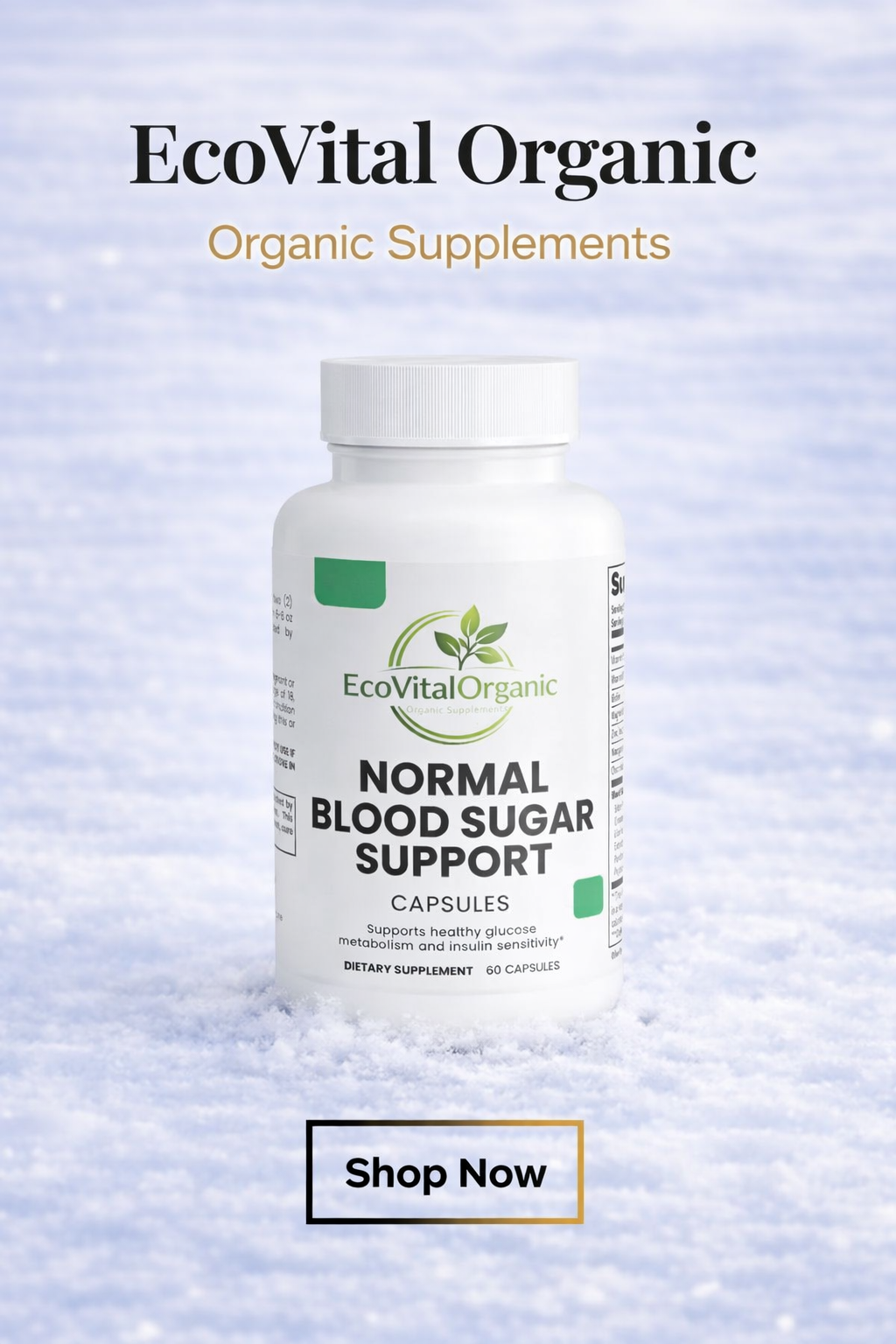 🌿EcoVitalOrganic Blood Sugar Support Capsules