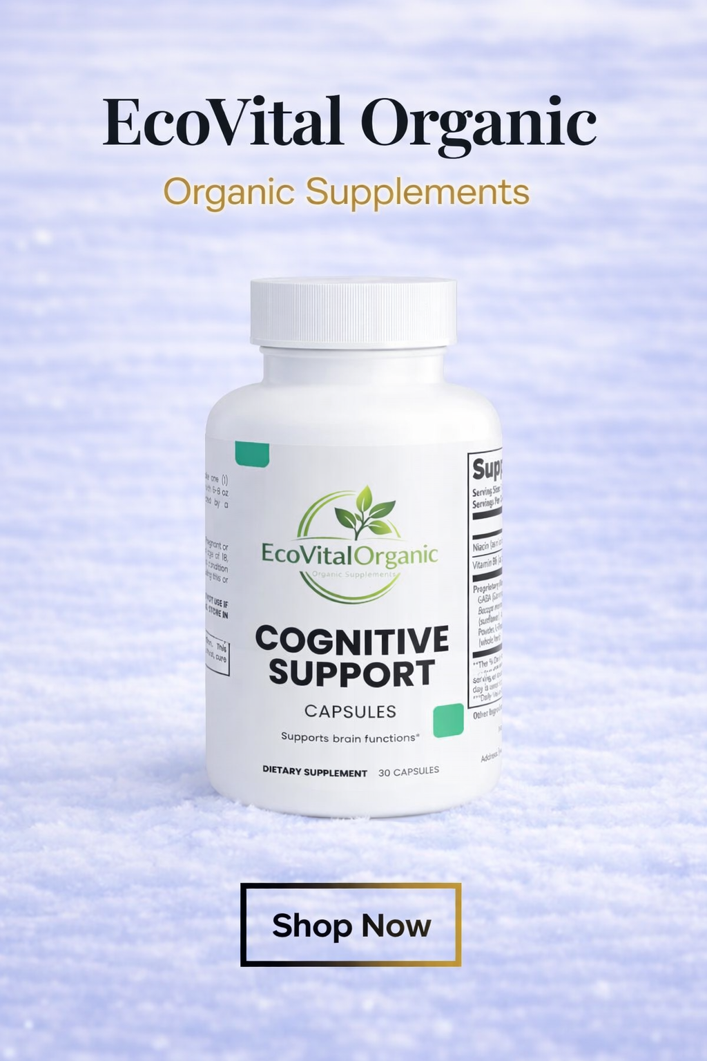 🌿 EcoVitalOrganic Cognitive Support