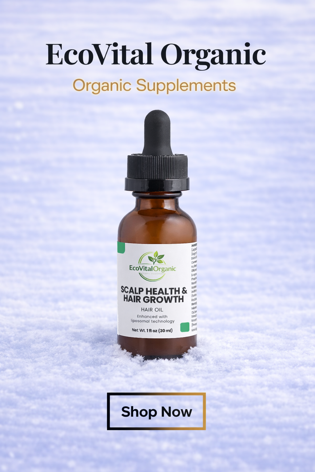🌿EcoVitalOrganic Hair Oil for Scalp Health & Hair Growth
