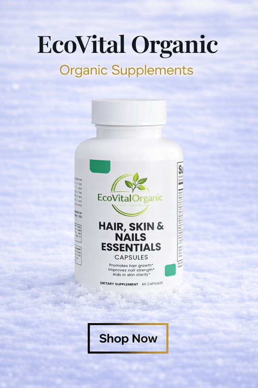 🌿EcoVitalOrganic Hair, Skin & Nails Essentials Capsules
