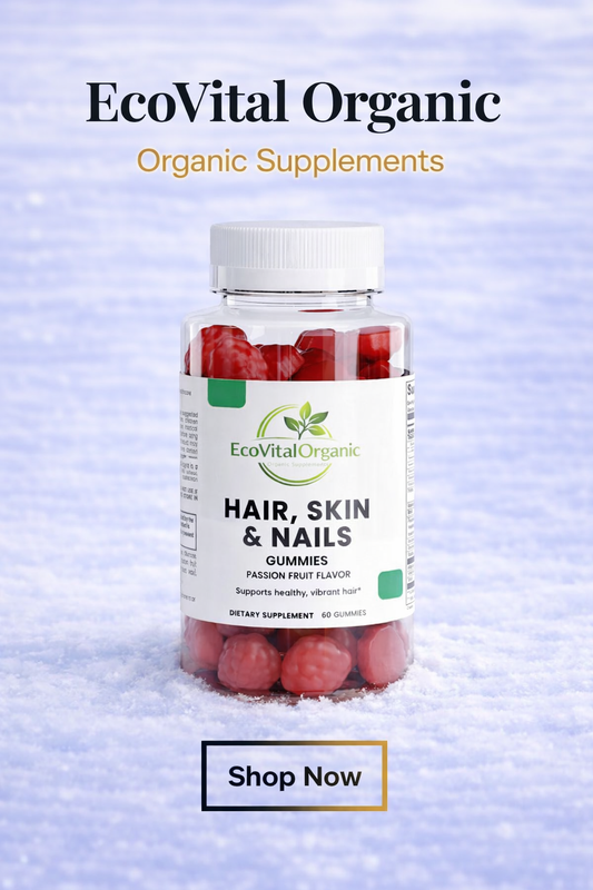🌿EcoVitalOrganic Hair, Skin & Nails Gummies