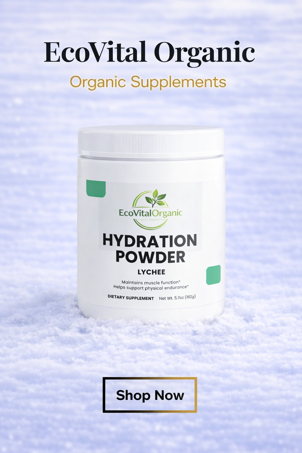 🌿EcoVitalOrganic Hydration Powder (Lychee)