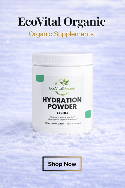🌿EcoVitalOrganic Hydration Powder (Lychee)