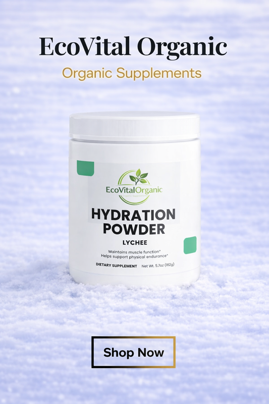 🌿EcoVitalOrganic Hydration Powder (Lychee)