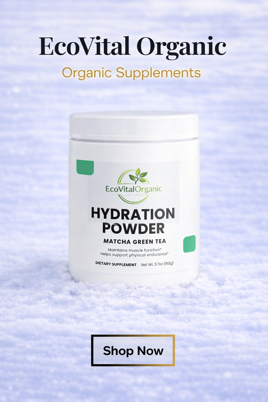 🌿EcoVitalOrganic Hydration Powder (Matcha Green Tea)