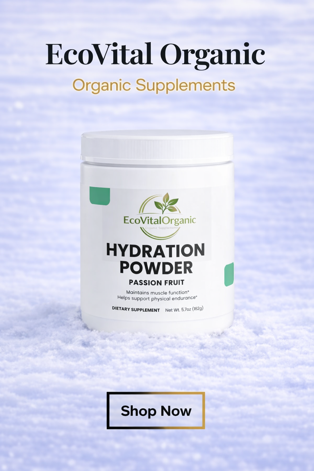 🌿EcoVitalOrganic Hydration Powder (Passion Fruit)
