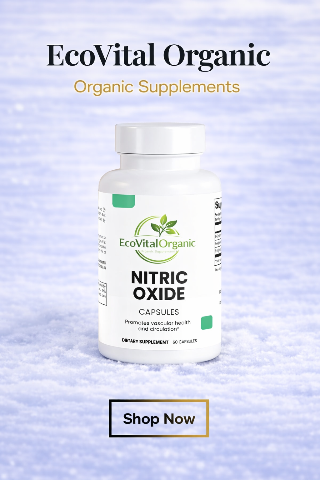 🌿EcoVitalOrganic Nitric Oxide Capsules