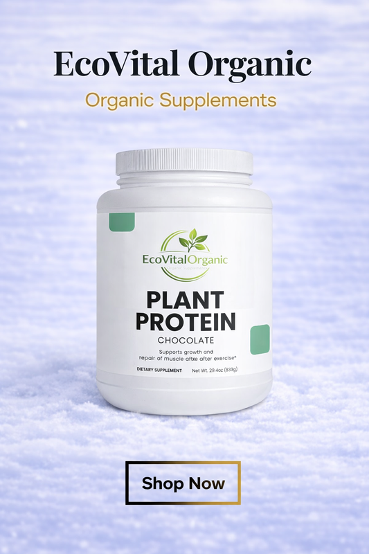 🌿EcoVitalOrganic Plant Protein Powder (Chocolate)