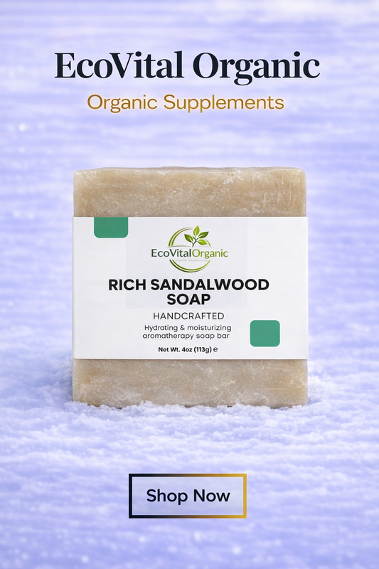 🌿EcoVitalOrganic Rich Sandalwood Soap