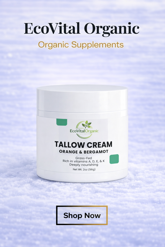 🌿EcoVitalOrganic Tallow Cream — Orange & Bergamot