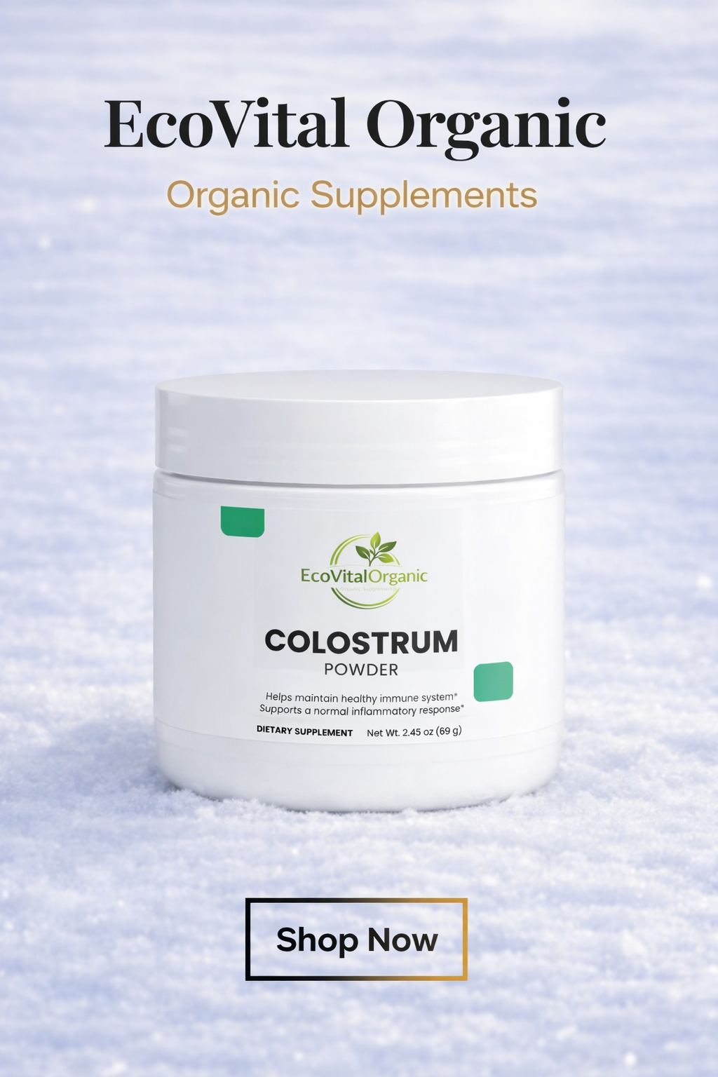 🌿EcoVitalOrganic Colostrum Powder