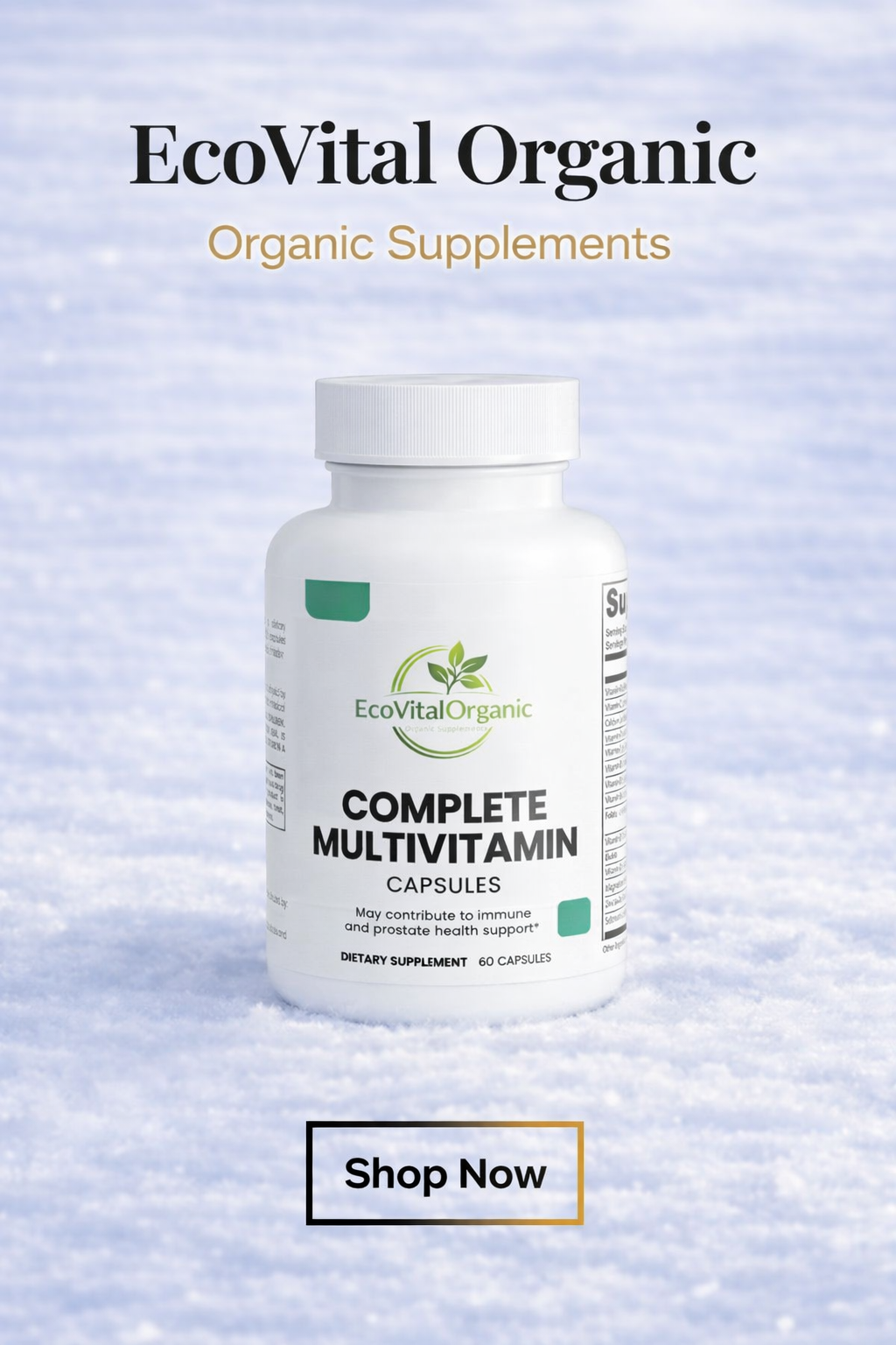 🌿EcoVitalOrganic Complete Multivitamin Capsules