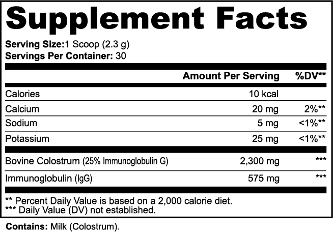 🌿EcoVitalOrganic Colostrum Powder